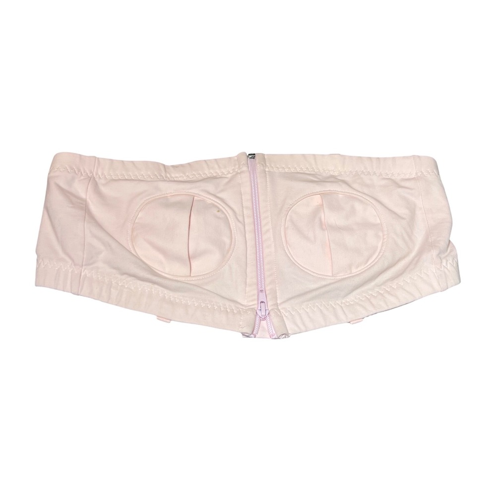 Simple Wishes Pumping Bra Pink Adjustable Straps Nursing Breastfeeding Support